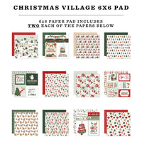 Christmas Village - Carta Bella Double-Sided Paper Pad 6"X6"