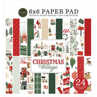 Christmas Village - Carta Bella Double-Sided Paper Pad 6"X6"