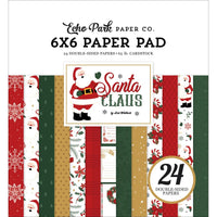 Santa Claus - Echo Park Double-Sided Paper Pad 6"X6"