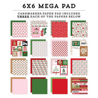 Santa's Christmas Delivery - Echo Park Double-Sided Cardmakers Mega Pad 6"X6"
