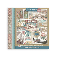 Venice City of Art - Stamperia Stickers 6.49"x6.49" 4 sheets