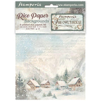 The Owl's House - Stamperia Rice Paper Backgrounds A6 8/Pkg