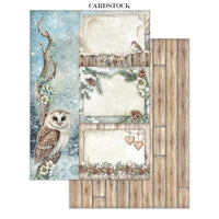 The Owl's House - Stamperia Junk Journal Stickers, Cut-outs And Backgrounds
