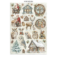 The Owl's House - Stamperia Junk Journal Stickers, Cut-outs And Backgrounds