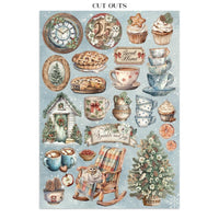 The Owl's House - Stamperia Junk Journal Stickers, Cut-outs And Backgrounds