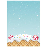 Candy Christmas - Stamperia Rice Paper Backgrounds A6 8/Pkg