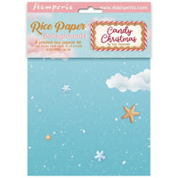 Candy Christmas - Stamperia Rice Paper Backgrounds A6 8/Pkg
