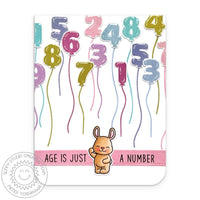 Balloon Numbers Stamps