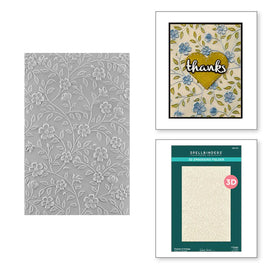 Flowers & Foliage - Spellbinders 3D Embossing Folder From The Garden Collection
