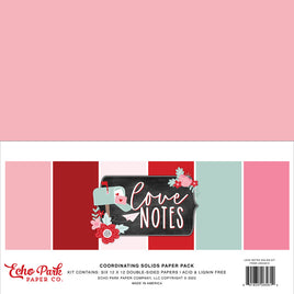 Love Notes, 12X12 Solids Kit,  Echo Park