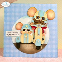 Scooter with Sidecar - Elizabeth Craft Metal Dies