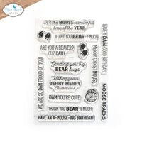 Bear, Moose, Beaver - The Great Outdoors - Elizabeth Craft Clear Stamps