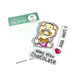 More Than Chocolate 3x4 Clear Stamp Set