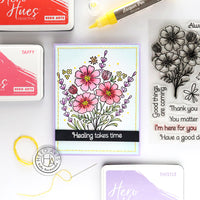 Cosmos and Lavender - Clear Stamp