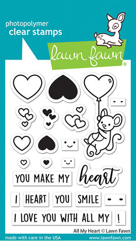 All My Heart - Lawn Fawn Stamp