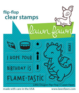 Little Dragon, Flip-Flop - Lawn Fawn Stamp