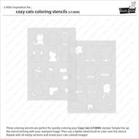 Cozy Cats - Lawn Clippings Coloring Stencils