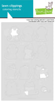 Cozy Cats - Lawn Clippings Coloring Stencils