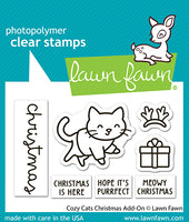 Cozy Cats Christmas - Lawn Fawn Add-On Stamps