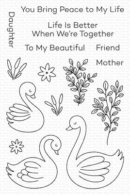 Tranquil Swans - Clear Stamp