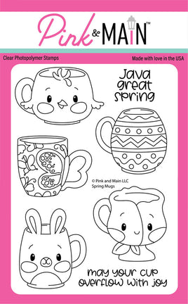 Spring Mugs - Clear Stamp