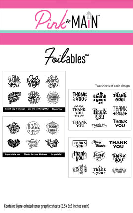 Many Thanks (4 Designs) - Foilable Kit