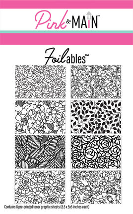 Floral Background (8 Sheets) - Foilables Pre-Printed Toner Graphic Sheets