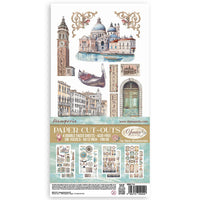 Venice City of Art - Stamperia Double-Sided Paper Cut-Outs 4/Pkg