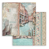 Venice City of Art - Stamperia Scrapbooking Pad 8"X8" 10/Pkg