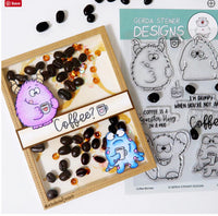 Coffee Monster 4x6 Clear Stamp Set