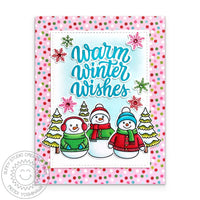 Snowmen in Sweaters Stamps