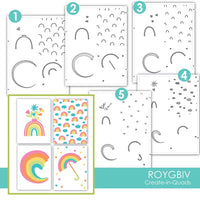 Create-in-Quads - ROYGBIV - Stencil