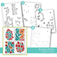 Create-in-Quads - Poster Prints - Layering Stencil