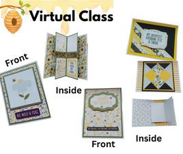 Bee Happy Virtual Card Class, Monday, June 12, 2023