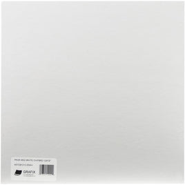 White  Grafix Medium Weight Chipboard Sheets 12"X12" 25/Pkg