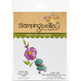 Stamping Bella Cling Stamps  Bundle Girl With A Rose