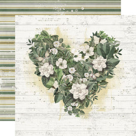 Simple Vintage Weathered Garden Dbl-Sided Cardstock 12"X12"  Love You More