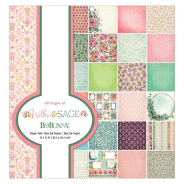 Willow & Sage    BoBunny Single-Sided Paper Pad 12"X12" 48/Pkg