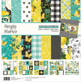 Simple Vintage Lemon Twist - Simple Stories Collection Kit 12"X12"