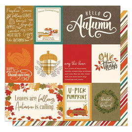 Thankful & Blessed - Thankful Double-Sided Cardstock 12"X12"