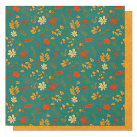 Falling Leaves - Thankful Double-Sided Cardstock 12"X12"