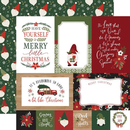 Echo Park Paper  Gnome For Christmas Double-Sided Cardstock 12"X12"   4"X6" Journaling Cards