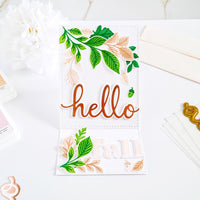 Fall Foliage Layering - Pinkfresh Studio Stencils 4.25"X5.25" 5/Pkg