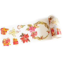 Holiday Elements W/Foiled Accents - Pinkfresh Studio Washi Tape 4"X11yd