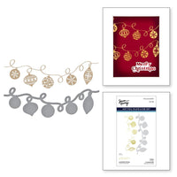 Ornament String -Joyful Christmas - Spellbinders Glimmer Hot Foil Plate & Die