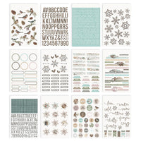 Simple Vintage Winter Woods, 611/Pkg - Simple Stories Sticker Book 12/Sheets