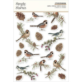 Simple Vintage Winter Woods, 611/Pkg - Simple Stories Sticker Book 12/Sheets
