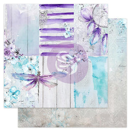 Dragonfly Bliss - Aquarelle Dreams Double-Sided Cardstock 12"X12"