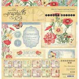 Flower Market Graphic 45 Collection Pack 12"X12"
