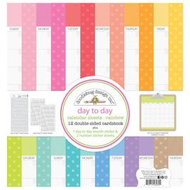 Rainbow - Doodlebug Day To Day Calendar Assortment Pack 12/Pkg
